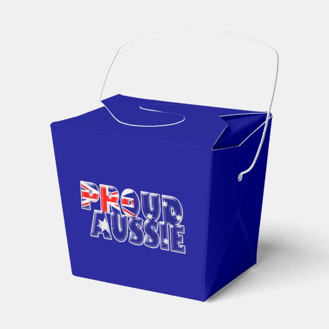 proud Aussie - Favor Box (Front Side)