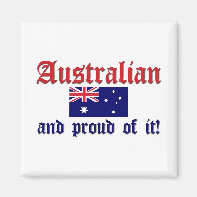 Proud Australian Magnet (Front)