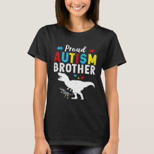 Proud Autism Brother Family Matching Autism Awaren T-Shirt