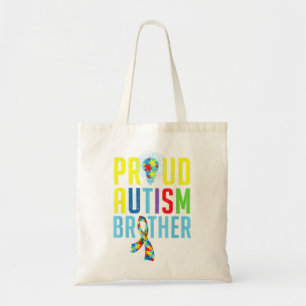 Proud Autism Brother  Sibling Autism Awareness T-S Tote Bag