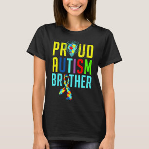 Proud Autism Brother Sibling Autism Awareness T-Shirt