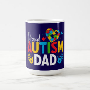 Proud Autism Dad – A Badge of Love and Strength Coffee Mug