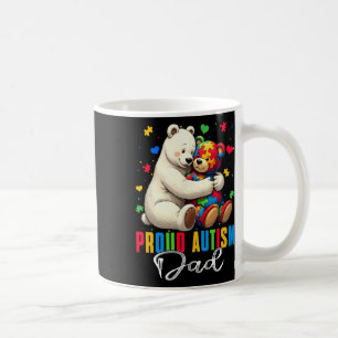 Proud Autism Dad Bear Autism Awareness Autistic So Coffee Mug