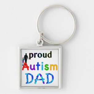 Proud Autism Dad Keychain