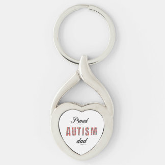 Proud autism dad keychain