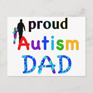 Proud Autism Dad Postcard