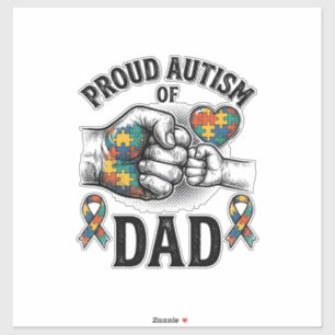 Proud Autism Dad Vintage Engraving Awareness Shirt