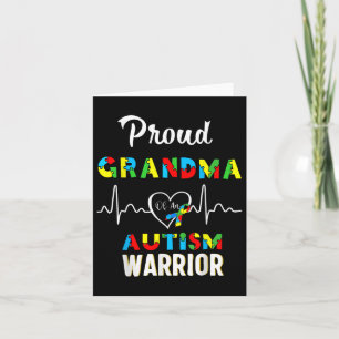 Proud Autism Grandma Autism Awareness Matching Card
