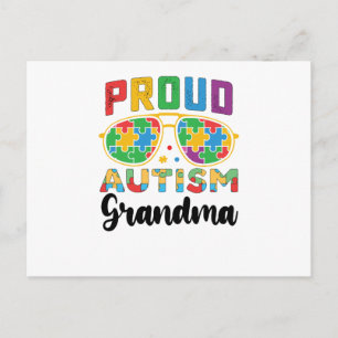 Proud Autism Grandma Awareness Postcard