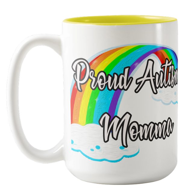 Proud Autism Mama Two-Tone Coffee Mug (Proud Autism Mama Two-Tone Coffee Mug)