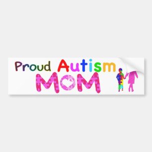 Proud Autism Mom Bumper Sticker