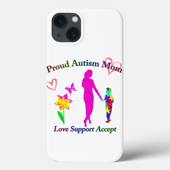 Proud Autism Mom Case-Mate iPhone Case (Back)