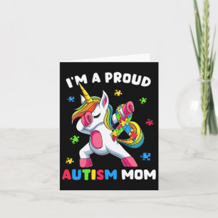 Proud Autism Mom Dab Dance Card