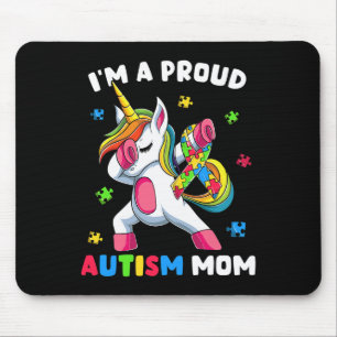 Proud Autism Mom Dab Dance Mouse Pad