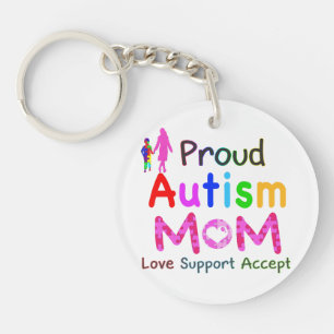 Proud Autism Mom Keychain