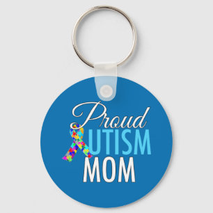 Proud Autism Mom Keychain