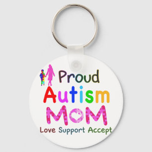 Proud Autism Mom Keychain