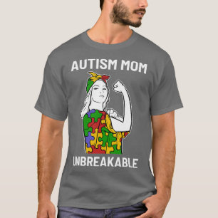 Proud Autism Mom Unbreakable Puzzle Autistic Child T-Shirt