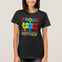 Proud Autism Nephew Cute Autism Awareness Puzzle P