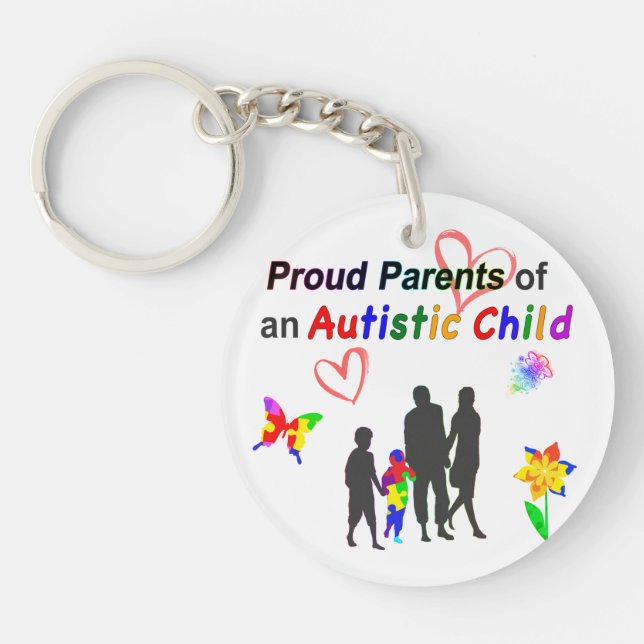 Proud Autism Parents Keychain (Front)