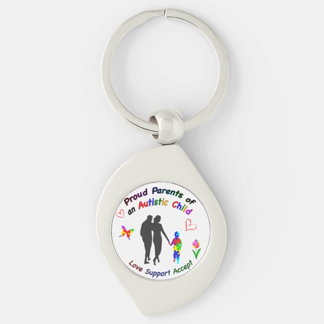 Proud Autism Parents Keychain (Front)