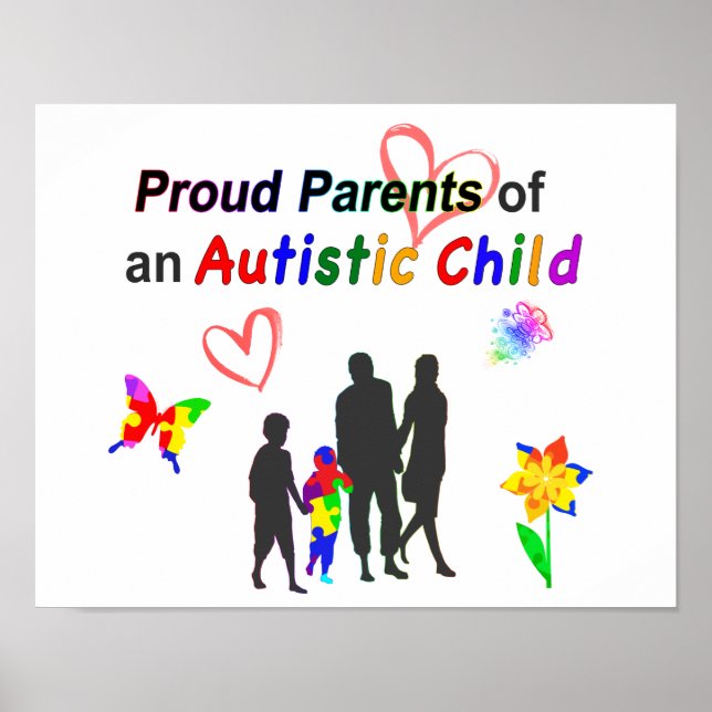 Proud Autism Parents Poster (Front)