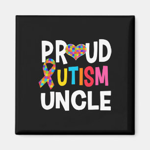 Proud Autism Uncle Autism Awareness Autistic Gift  Magnet