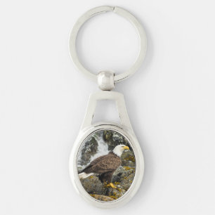 Proud Bald Eagle Keychain