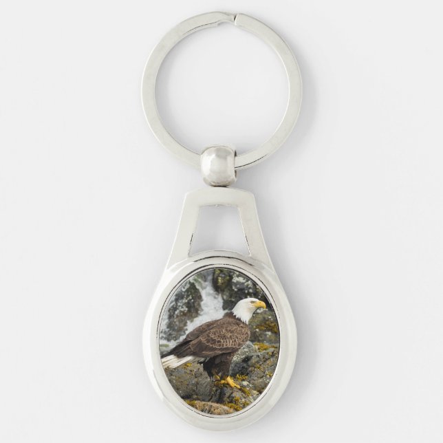 Proud Bald Eagle Keychain (Front)