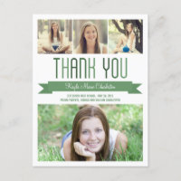 Proud Banner Graduation Thank You Card