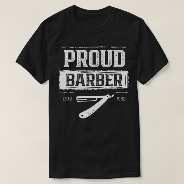 Proud Barber 2 T-Shirt (Design Front)