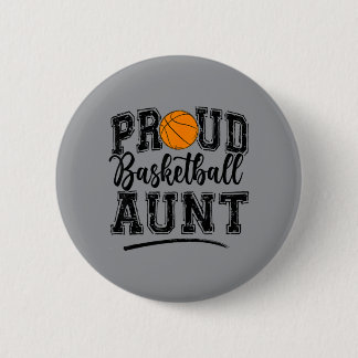 Proud Basball Aunt Auntie Of A Basball Player 2 Inch Round Button