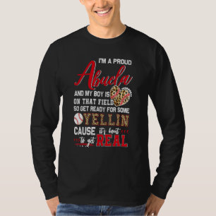 Proud Baseball Abuela Baseball Family Matching 1 T-Shirt