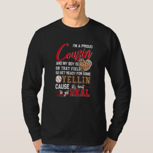 Proud Baseball Cousin Baseball Family Matching 1 T-Shirt