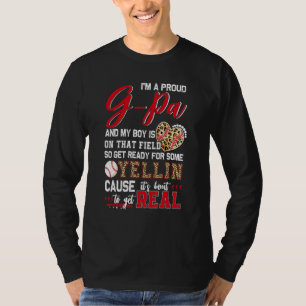 Proud Baseball G Pa Baseball Family Matching T-Shirt
