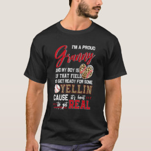Proud Baseball Granny Baseball Family Matching 1 T-Shirt