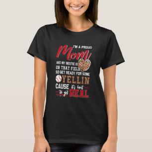 Proud Baseball Mom Baseball Family Matching 1 T-Shirt