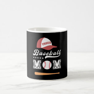 Proud Baseball Mom Coffee Mug