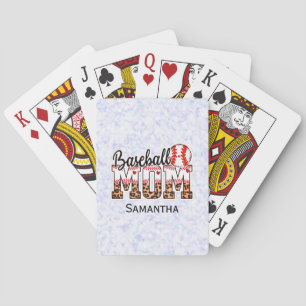 Proud Baseball Mom - Game Day Enthusiast Playing Cards