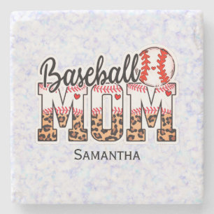 Proud Baseball Mom - Game Day Enthusiast Stone Coaster