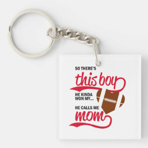 Proud Baseball Mom  Keychain