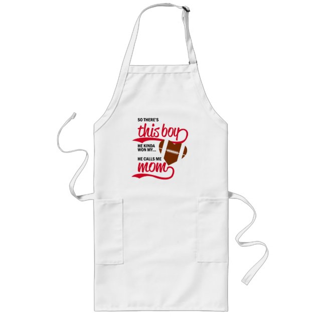 Proud Baseball Mom  Long Apron (Front)
