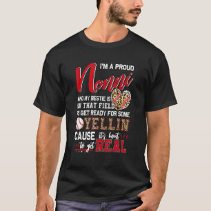 Proud Baseball Nonni Baseball Family Matching T-Shirt