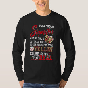 Proud Baseball Stepmother Baseball Family Matching T-Shirt
