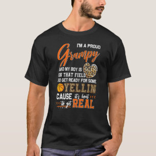 Proud Basketball Grampy Basketball Family Matching T-Shirt
