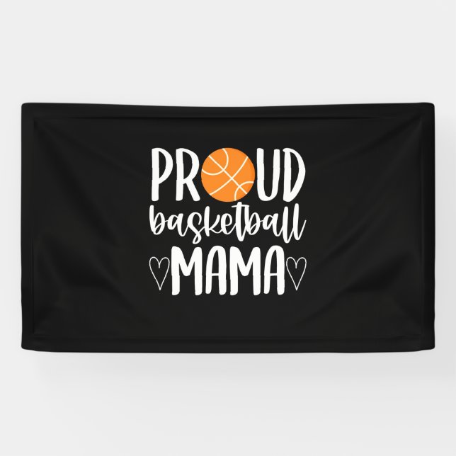 Proud Basketball Mama Banner (Horizontal)
