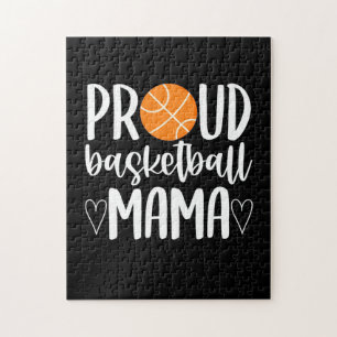 Proud Basketball Mama Jigsaw Puzzle