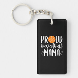 Proud Basketball Mama Keychain