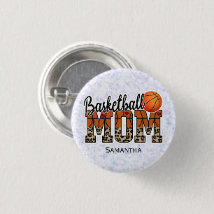 Proud Basketball Mom - Court-Side Champion 1 Inch Round Button