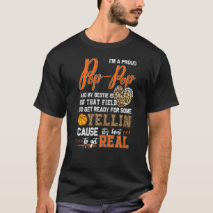 Proud Basketball Pop Pop Basketball Family Matchin T-Shirt